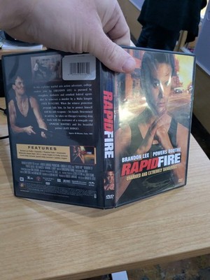O1 Rapid Fire DVD Out of Print RARE Brandon Lee Powers Boothe Action Classic OOP