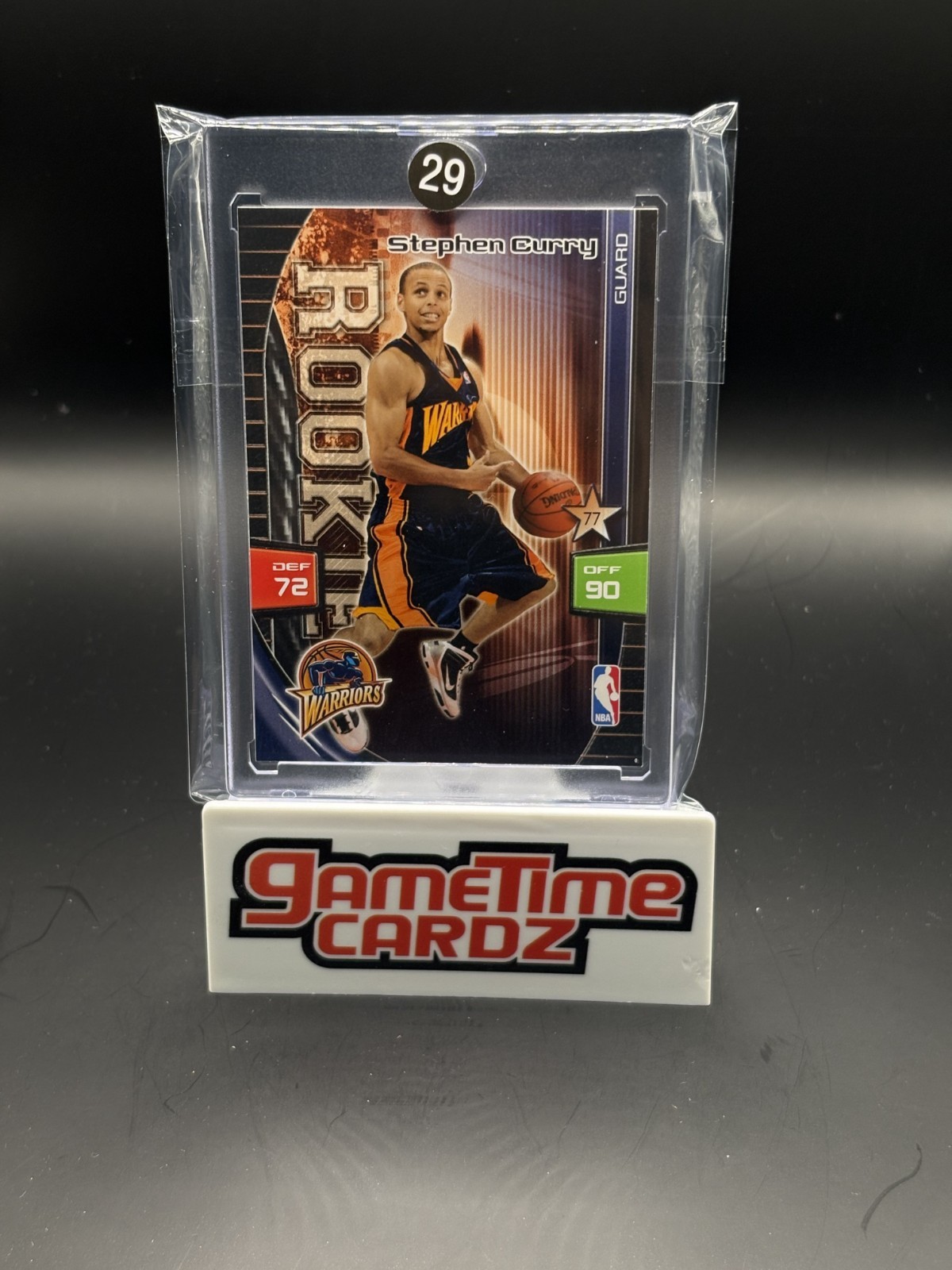 AUCTION #29-	STEPHEN CURRY 2009 PANINI ADRENALYN ROOKIE 