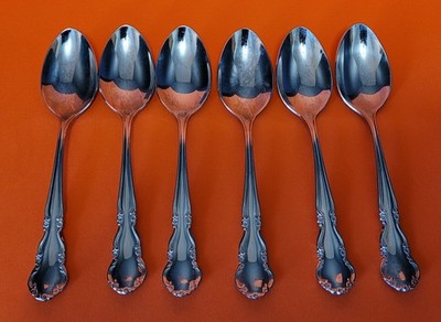 6 Reed & Barton Dickenson Tablespoons 18/8 Stainless Korea Flatware