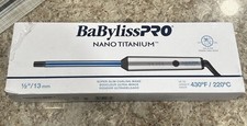 BaBylissPRO Nano Titanium 1/2  Super Slim Curling Wand Extra Long Barrel