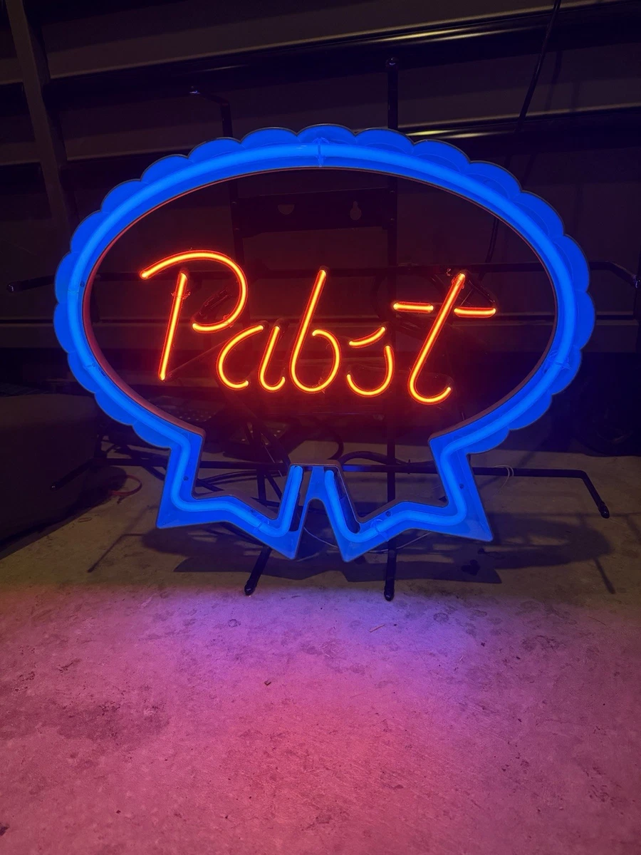 Pabst Blue Ribbon Neon Light In Collectible Pabst Signs & Tins for