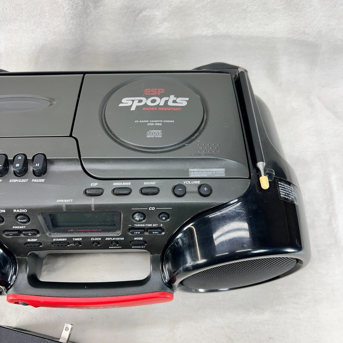 Sony CFD-980BK CD/Cassette Boombox for sale online | eBay