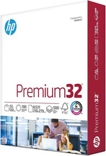 HP Paper Printer 8.5 X 11 Paper Premium 32 Lb 1 Ream - 500 Sheets 100 Br