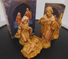 Fontanini Heirloom Nativity 5" Scale THE HOLY FAMILY W/ Story Card #71503---- E
