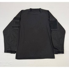 Rothco Shirt Mens Medium Black Long Sleeve Crew Tactical Airsoft Combat Military