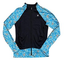 EleVen by Venus Williams Crane Print Full Zip Active Jacket small