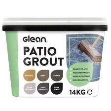 Glean Patio Grout | Pure Light Grey | 14kg - 20m² Coverage | Jointing...