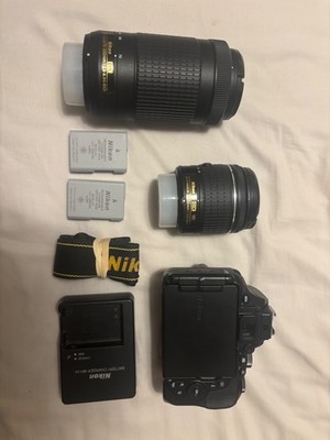 Nikon D5600 DSLR Camera Kit with 18-55mm and 70-300mm and Tamron