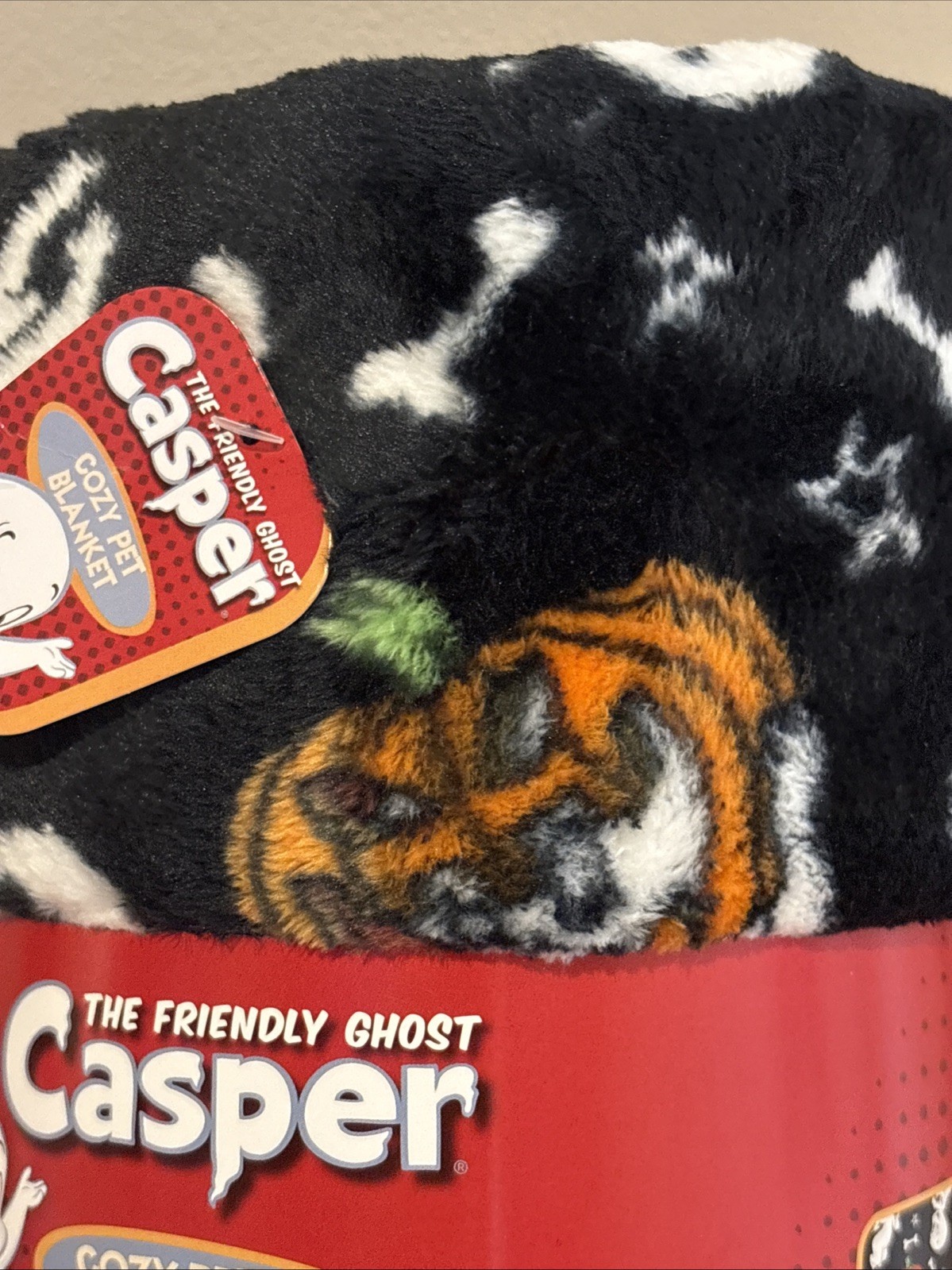 Casper the Friendly Ghost Plush Soft Pet Blanket Throw Dog Cat NEW