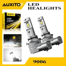 AUXITO 9006 LED Headlight Low Wireless White Beam Bulbs Conversion Kit 6500K