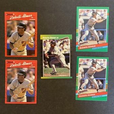 Donruss Roberto Alomar 5 Cards (1989-91: #246, #111 [2], #682 [2])