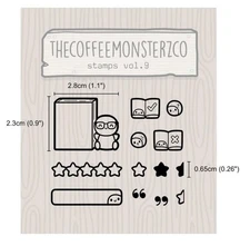 new tcmc the coffee monsterz co volume 9 stamp collection set