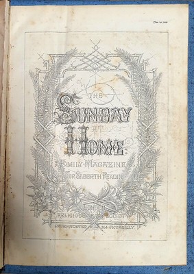 1869 The Sunday at Home English Illustrated Magazine Original Antique Book
