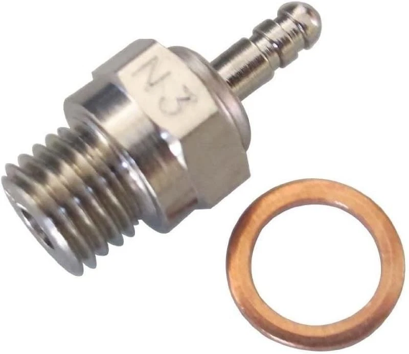 2PCS ShareGoo Spark Glow Plug No.3 N3 Hot 70117 Compatible with Traxxas...  - Image 2 of 4