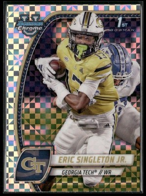 2024 Bowman University Chrome #71 Eric Singleton Jr. X-Fractor