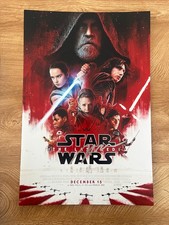 * RIAN JOHNSON * signed 12x18 poster * STAR WARS: THE LAST JEDI * COA *