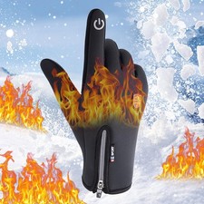 Heated Gloves Electric USB Powered Hand Warm Windproof Thermal Winter AQ0I