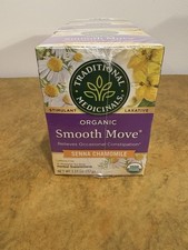 Traditional Medicinals, Organic Smooth Move, Laxative Tea Bags, 16 Ct Pack of 3