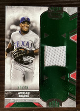2025 Topps Tier One Legend Relics Adrian Beltre #T1LR-AB Green /49