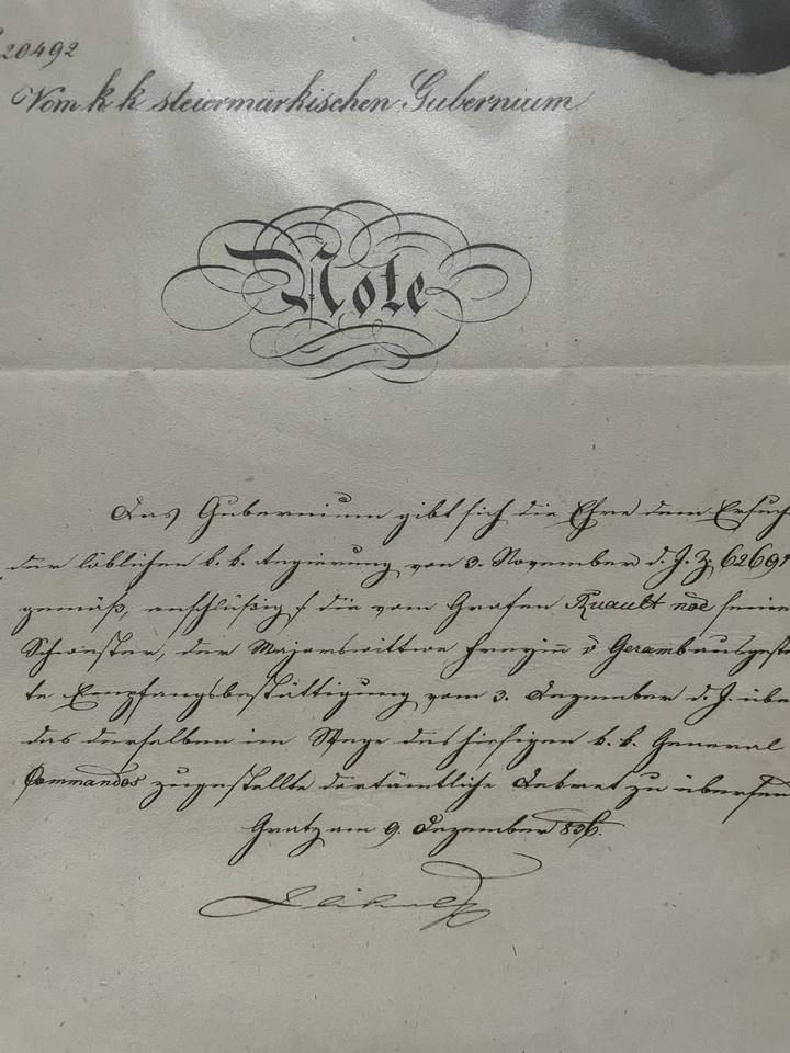 Konvolut Antike Schriftstücke Schweiz KuK  1800 Frankreich Geneve Kk Regierung - Bild 3 von 4