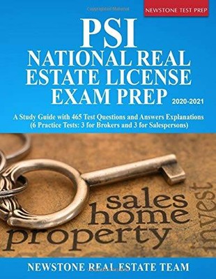 PSI National Real Estate License Exam Prep: A Study Guide with 465 T - VERY GOOD