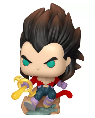 Funko Pop! Dragon Ball GT #2078 Super Saiyan 4 Vegeta Flocked Ex. w/Protector