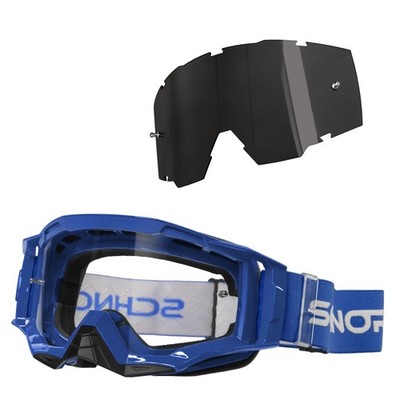 Schnorr MX Neo Motocross Goggles Clear Lens S0  Anti-Fog Tear-Off+Wechselglas ge
