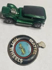Vintage Hot Wheels Redline & Pin Badge - The Demon, Blue HK 1969 Black Interior
