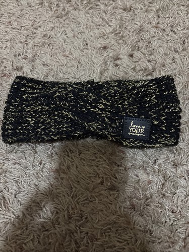 Love Your Melon, Headband, Black And Gold