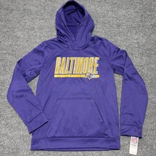 NWT Baltimore Ravens NFL Team Apparel Crewneck Youth Size XL