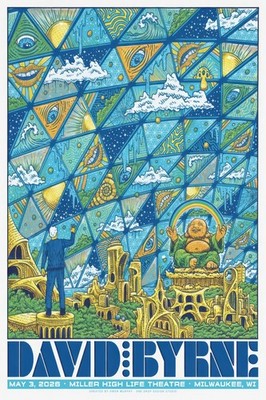 Psychedelic Cosmic Geometry Fantasy Art Poster
