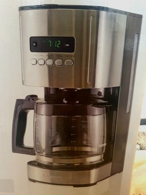 Kaffeemaschine Edelstahl Kenmore 12 Tassen Tropf LED Programmierbar 24 Stunden Timer