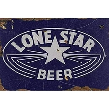 Metal Sign Lone Star Beer Tin Signs Retro Plaque Wall Decor Kitchen 12 X 8 Inch