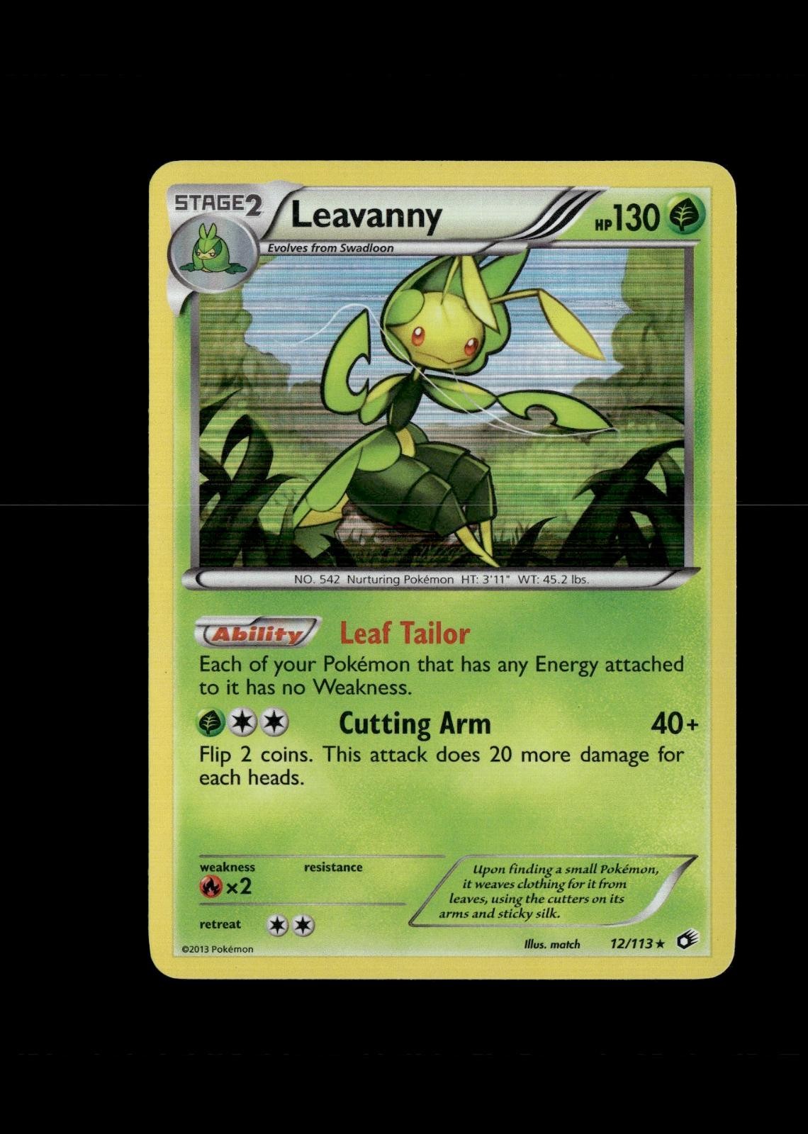 Leavanny 12/113 Holo Rare Legendary Treasures Pokemon Lightly Played