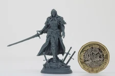 Lydia the Merciless: Veteran Knight Resin Miniature - 32mm/75mm Scale