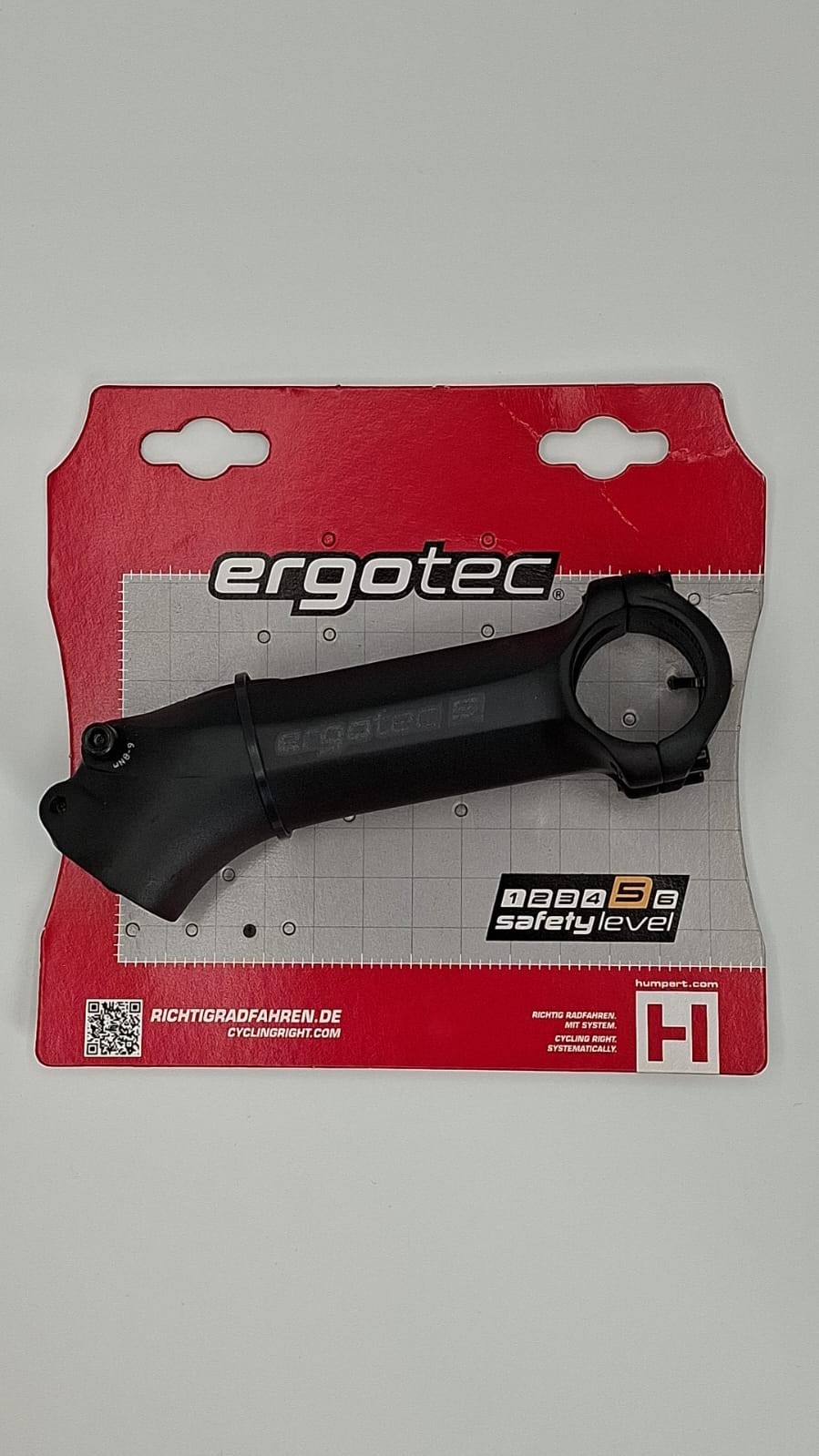 Potence vélo Ergotec aluminium noir contre les vibrations pour sécuriser votre VTTAE