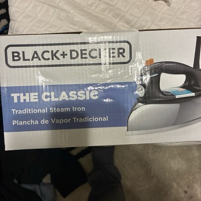 BLACK+DECKER The Classic Steam Iron F67E 3-Way Auto Shut-Off Aluminum Soleplate