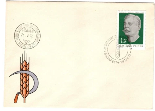 HUNGARY - 1971. FDC - Peasant Leader, Andras L. Achim Mi: 2662.