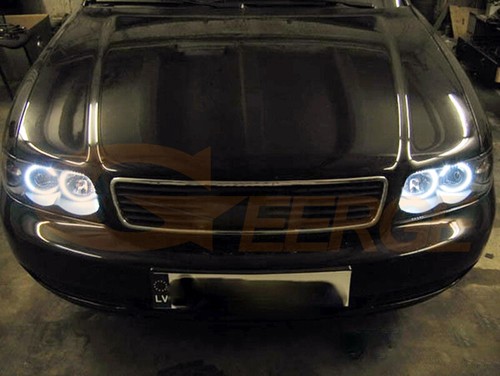 For Audi A4 S4 8E B6 2001 - 2004 Ultra Bright COB Led Angel Eyes Kit Halo Rings - Picture 6 of 8