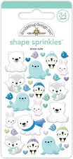 Doodlebug Sprinkles Snow Cute Seals Penguins Bunnies Polar Bears Fox Birds