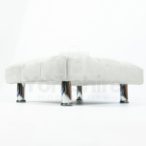 Upholstered Footstool Pouffe Seat Chesterfield Foot Stools 3 Sizes & 13 Colours - Picture 105 of 128