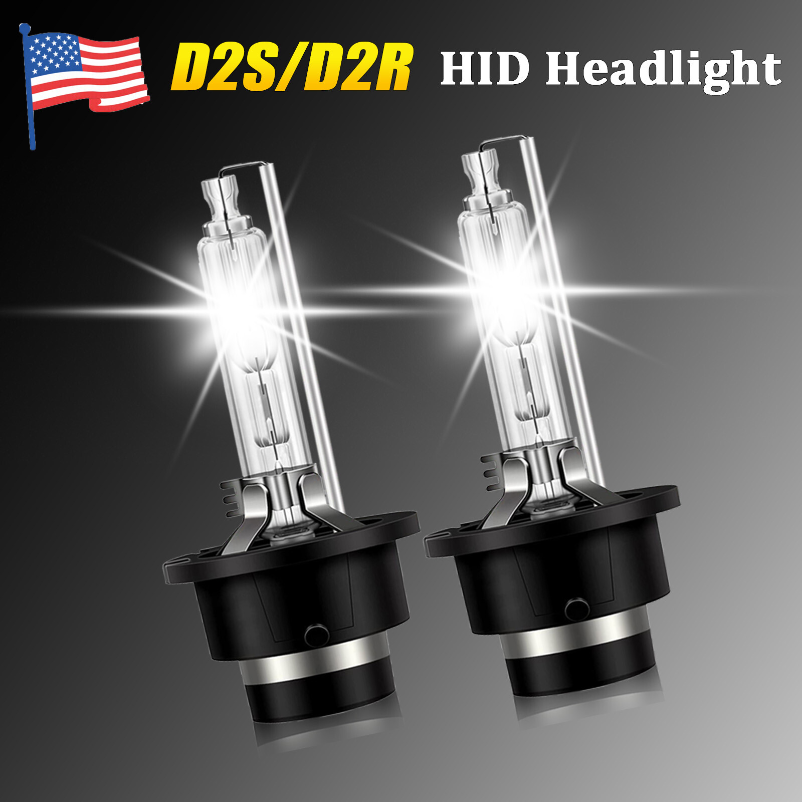 2002-2015 Nissan Altima D2S Xenon HID Headlight Bulbs Low Beam 2-Pack Bright