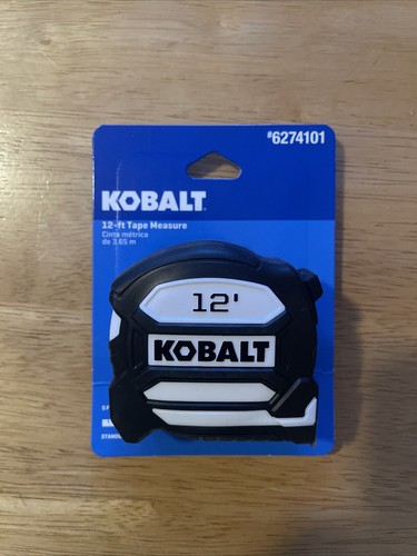 Kobalt 12ft Tape Measure Black & White #6274101 New In Package