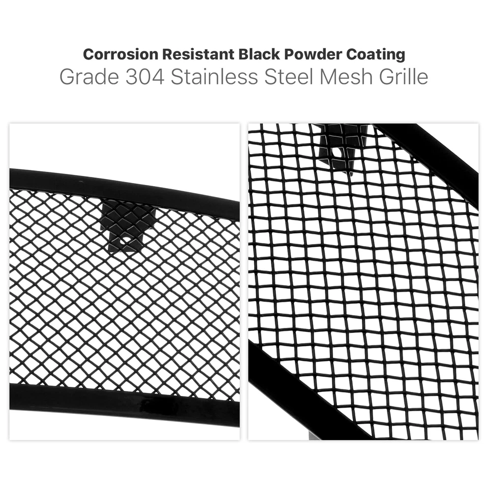 Se adapta a Nissan Máxima 2009-2014 superior de acero inoxidable negro malla parrilla inserto Foto 4 de 4