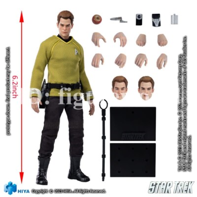 HIYA ESS0265 1/12 STAR TREK 2009 Kirk Action Figure Male Action