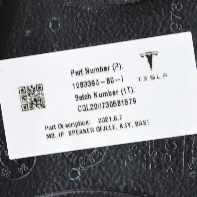 Tesla Model 3 Armaturenbrett-Abdeckungsverkleidung 1083390-80-I 2021 ...