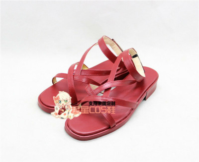 Fairy Tail Levy Mcgarden Adult Red Halloween Cosplay Shoes Boots X002