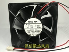 1PC NMB-MAT 8025 8CM 3110KL-04W-B60 DC12V 0.34A 2 wire ball cooling fan  