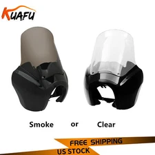 Headlight Fairing w/ 15'' Windshield Windscreen For Harley Dyna FXDXT T-Sport