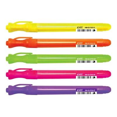 G'Soft Highlighter 703 | Pack of 5 Pens | School Office Home Stationery Gift - Image 1 of 4